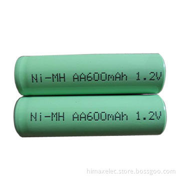 Ni-Mh AA 600mAh 1.2V Customized Battery Packs